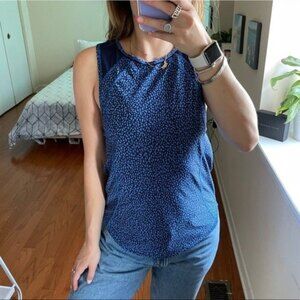Lululemon Round Neck Blue Printed Sleeveless Top 4
